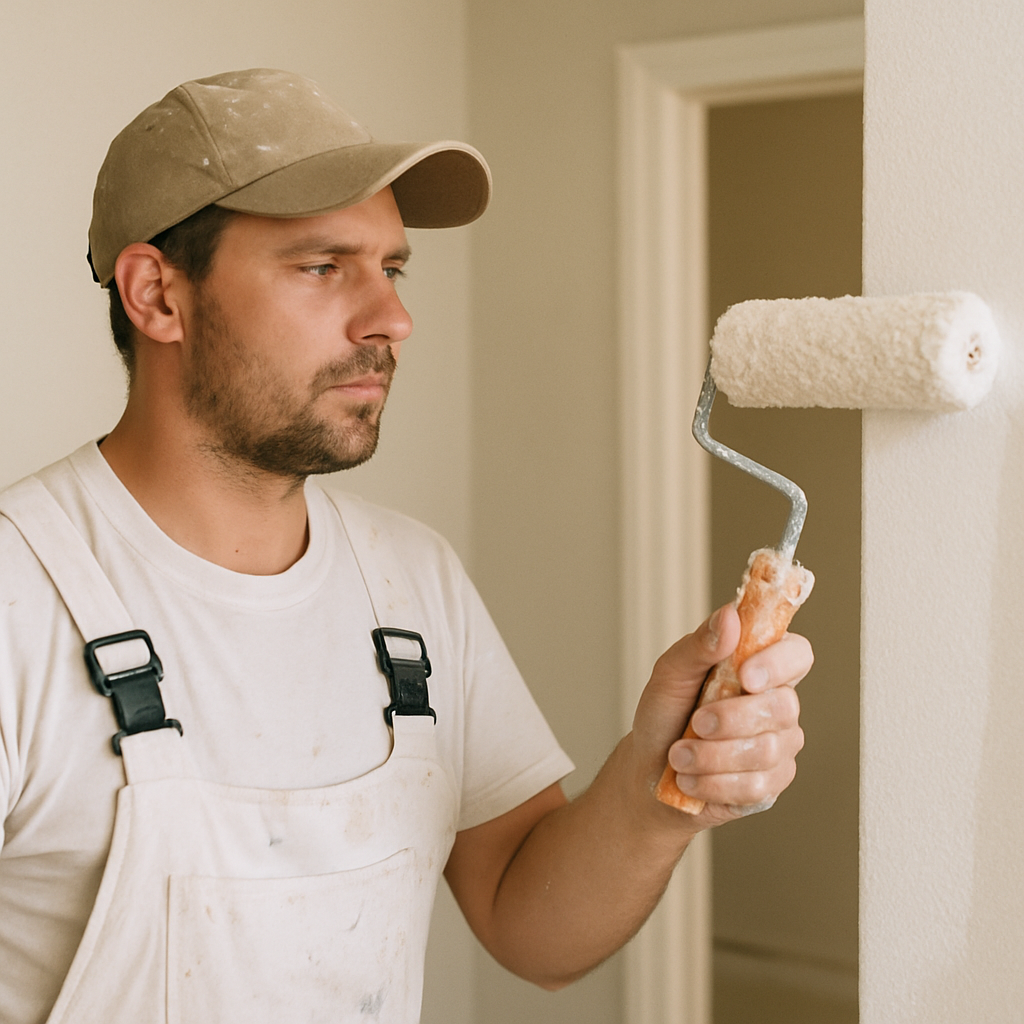 Professional Painter at Work