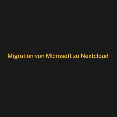 Microsoft Zu  Nextcloud