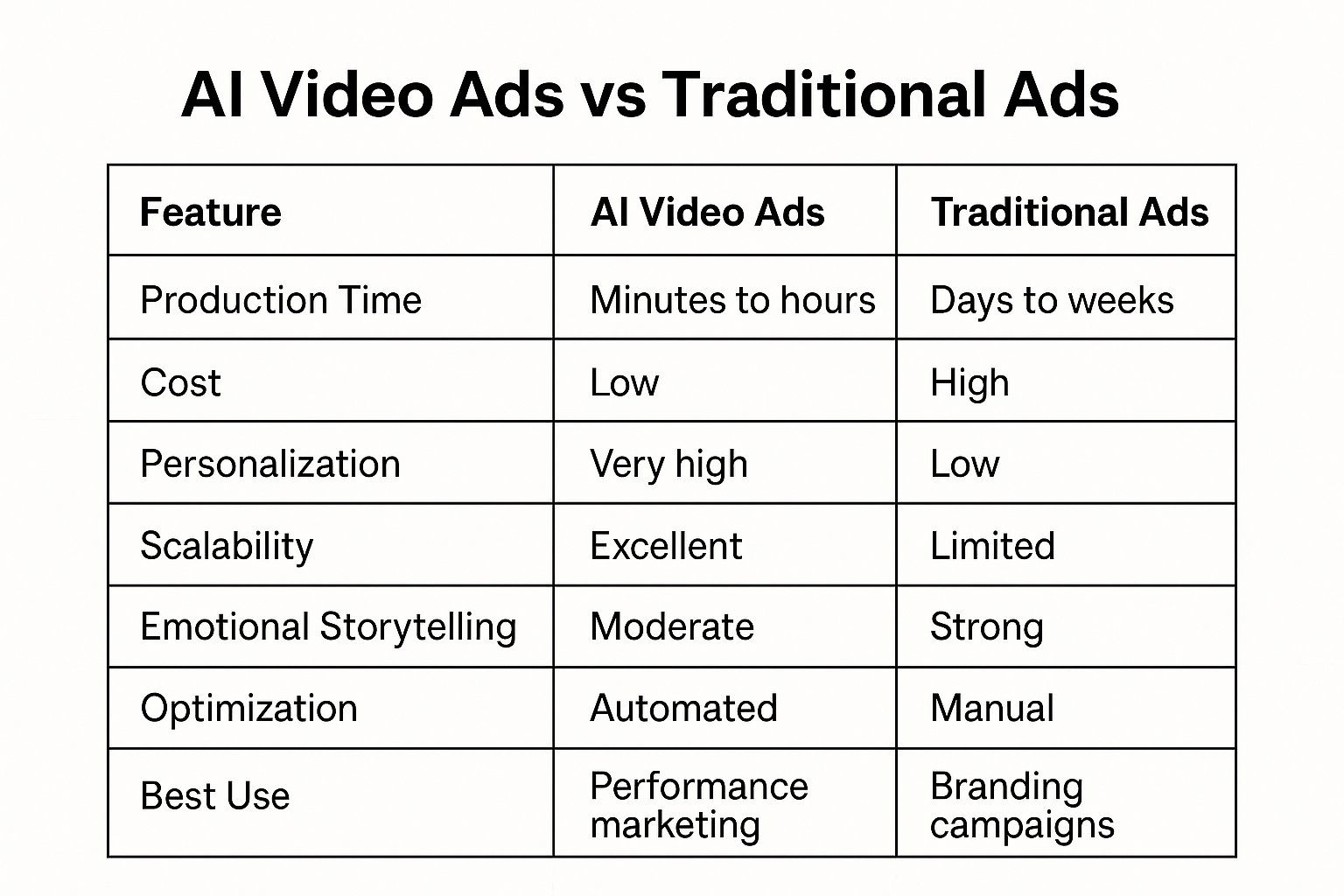 AI Video Ads vs Traditional Ads