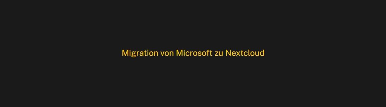 Microsoft Zu  Nextcloud