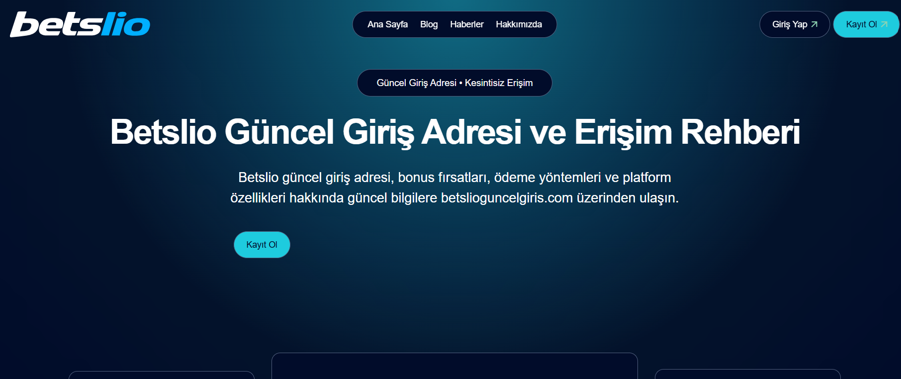Betslio Giris